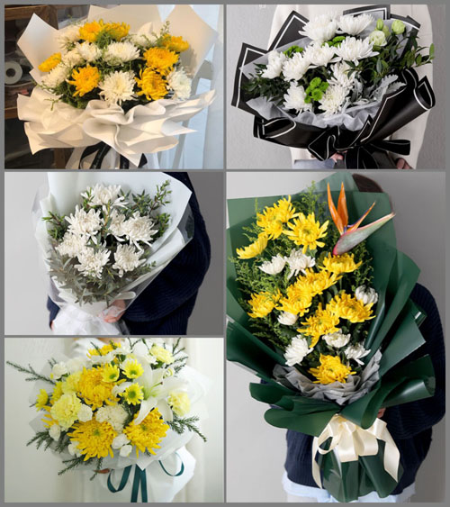 广东揭阳市普宁市麒麟镇径水村白事花束代送
